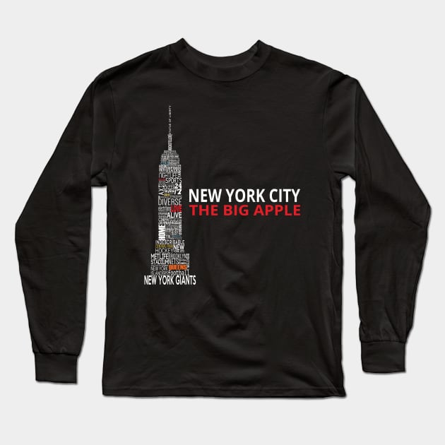 The Big Apple Long Sleeve T-Shirt by AddictingDesigns